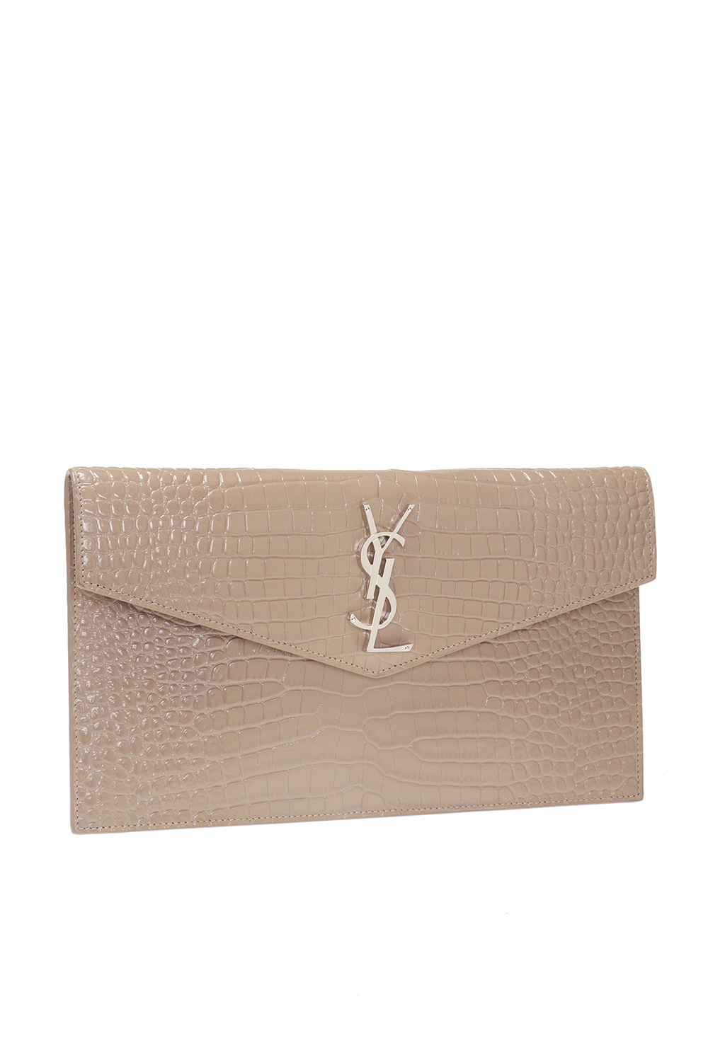 Ysl uptown clutch discount beige